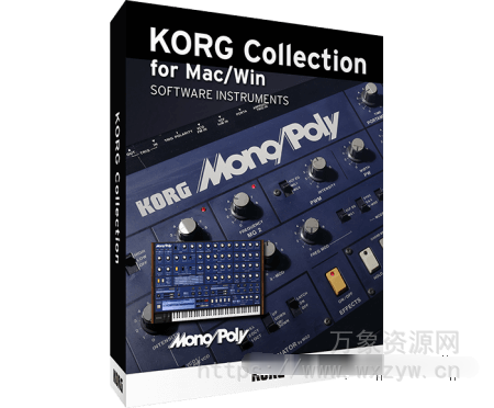 [合成器]KORG MonoPoly v2.4.3 v2.4.2 [WiN, MacOSX]（40Mb）