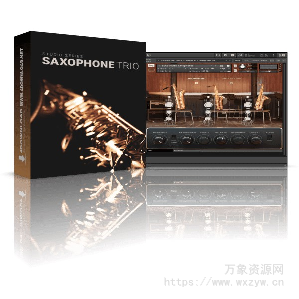 [萨克斯音色库]8Dio Studio Saxophones v1.2 [KONTAKT]（6.48Gb）
