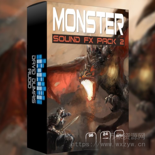 [影视游戏怪物声音音效FX采样]David Dumais Audio Monster Sound FX Pack 2 [WAV]（541Mb）