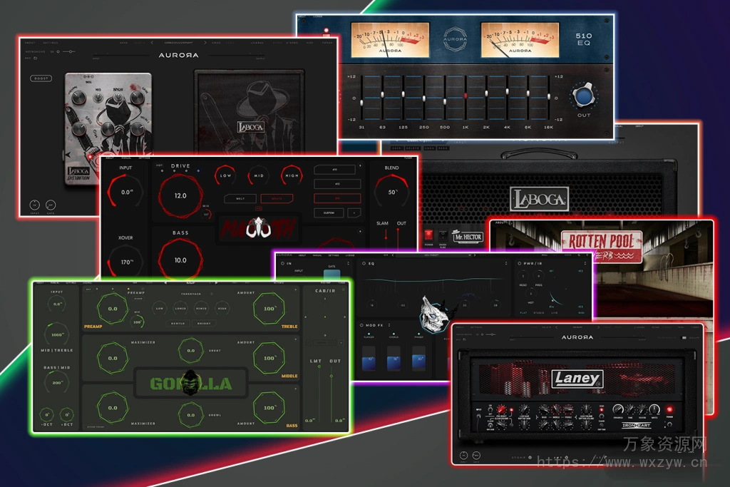 [吉他贝斯人声效果器插件包]Aurora DSP Everything Bundle 2024.07.29 [ MacOSX]（2.84GB）