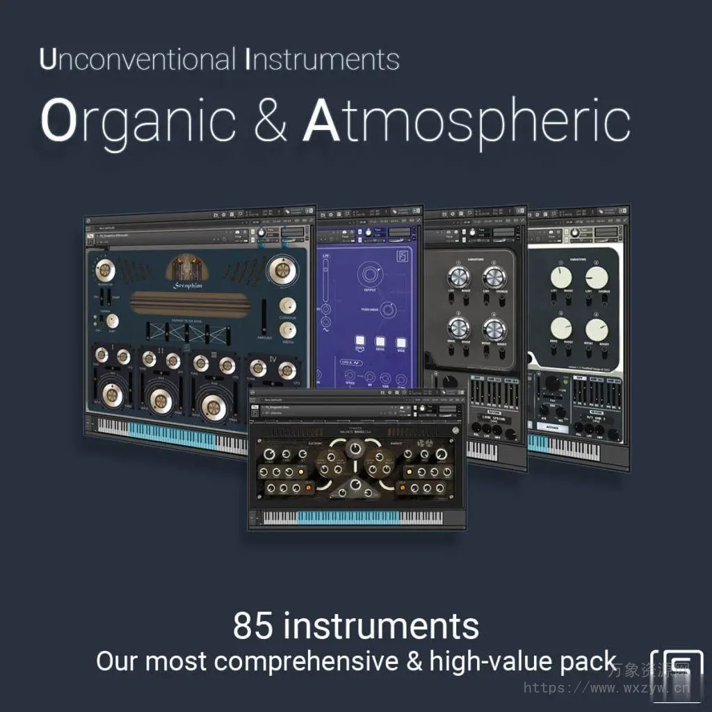 [氛围大气音源]FluidShell Design Organic & Atmospheric Bundle [KONTAKT]（1.27Gb）