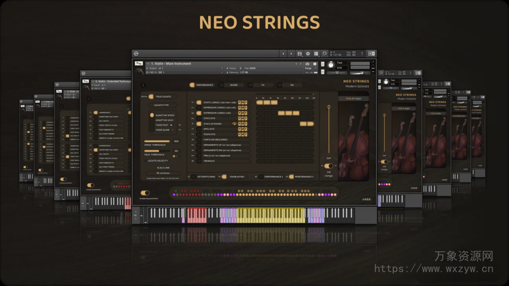[现代提琴弦乐独奏集合音源]Insanity Samples Neo Strings v4.0.3 [KONTAKT]（7.71GB）