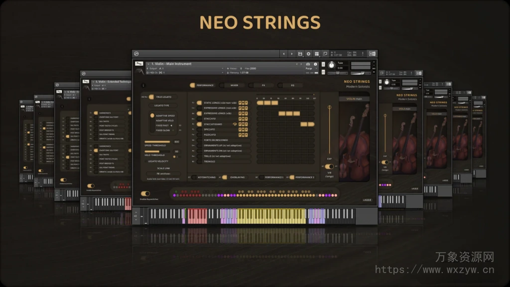 [现代提琴弦乐独奏集合音源]Insanity Samples Neo Strings v4.0.3 [KONTAKT]（7.71GB）