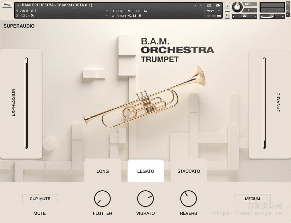 [乐团小号音源]SuperAudio B.A.M Orchestra Trumpet [KONTAKT]（31Mb）