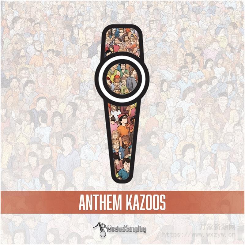[连奏口琴合奏库音源]Musical Sampling Anthem Kazoos [KONTAKT]（431MB）