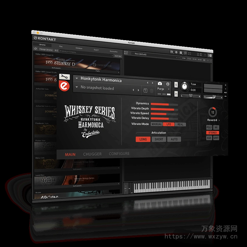 [虚拟口琴音源]Embertone Honkytonk Harmonica [KONTAKT]（1.96Gb）
