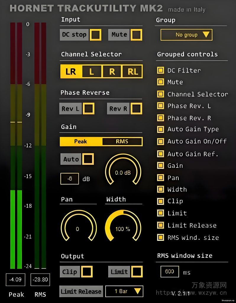 [一键快速母带处理插件]HoRNet TrackUtility MK2 v2.1.1 MOCHA [WiN]（736 KB）