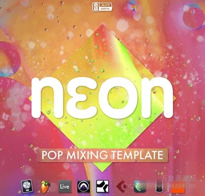 [流行混音模版]Slate Academy Neon Pop Mix Template TUTORiAL MULTiFORMAT (158.60 MB)