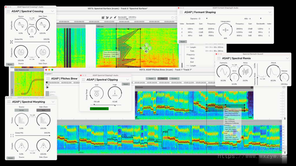 [音频处理插件套装]IRCAM ASAP v1.2.3 x64 VST VST3 AAX AU [WiN, MacOSX, LiNUX ]（73.9Mb）