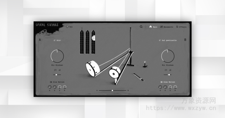 [影视氛围特殊弦乐音源]Tonsturm Spiral Strings v1.6 [KONTAKT]（17.39Gb）