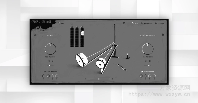 [影视氛围特殊弦乐音源]Tonsturm Spiral Strings v1.6 [KONTAKT]（17.39Gb）