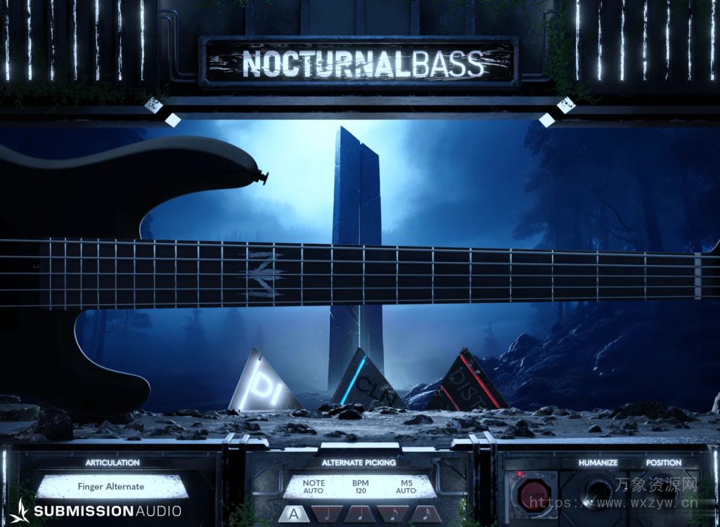 [虚拟贝斯音源]SubMission Audio NocturnalBass [KONTAKT]（4.16Gb）