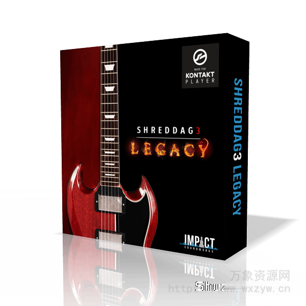 [重金属降调节奏吉他音源]Impact Soundworks Shreddage 3.5 Legacy v2.0.5 [KONTAKT]（2.66Gb）
