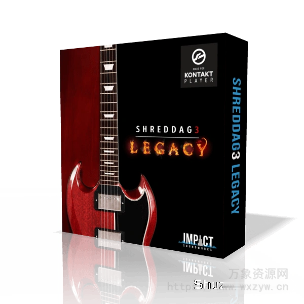 [重金属降调节奏吉他音源]Impact Soundworks Shreddage 3.5 Legacy v2.0.5 [KONTAKT]（2.66Gb）