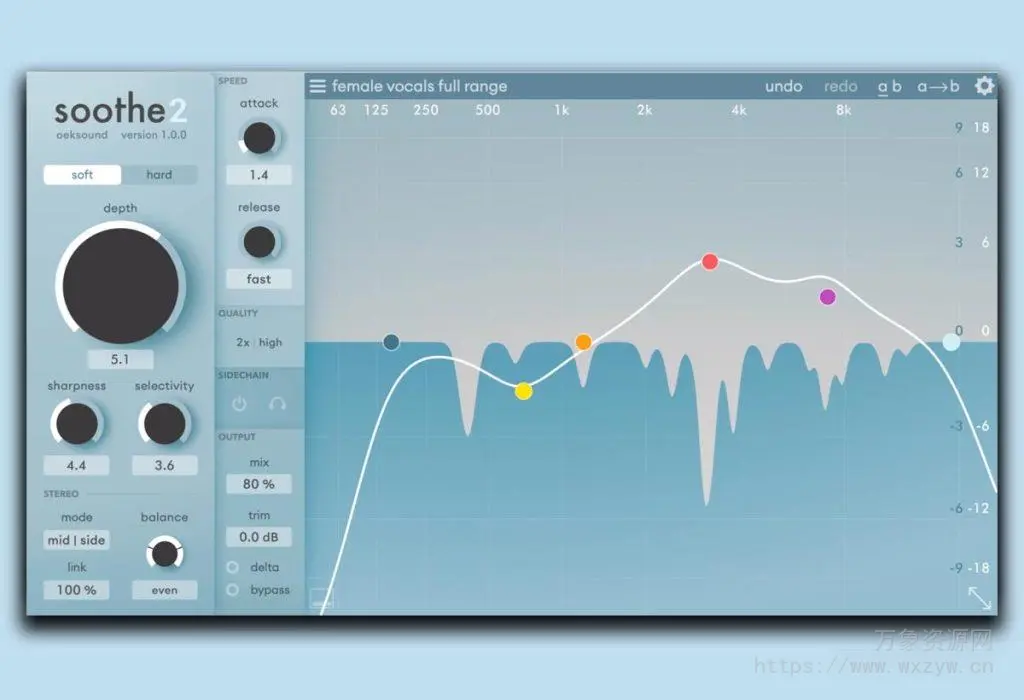 [动态共振抑制器]Oeksound Soothe2 v1.1.2 [WiN]（29.3MB）