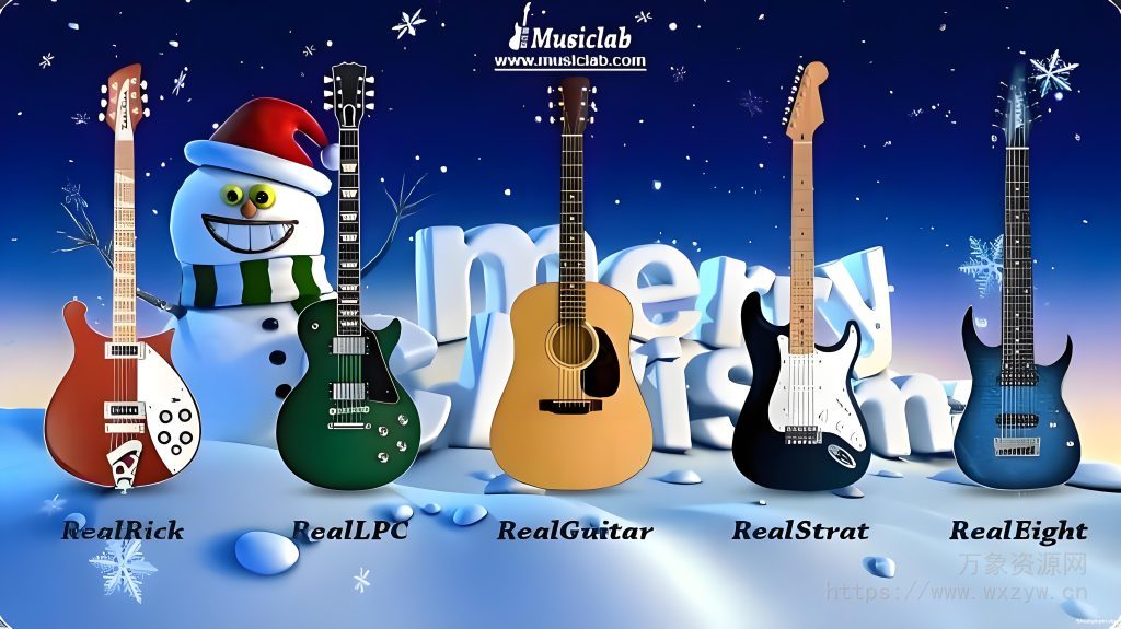 [5把虚拟电木吉他音源合集]MusicLab GuiTars Bundle 6 R2R [WiN]（7Gb）