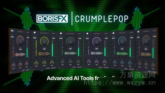 [AI终极主播音频修复插件套装]Boris FX CrumplePop Pro 2024.0.12 [WiN，MacOSX]（370MB+1.62Gb）