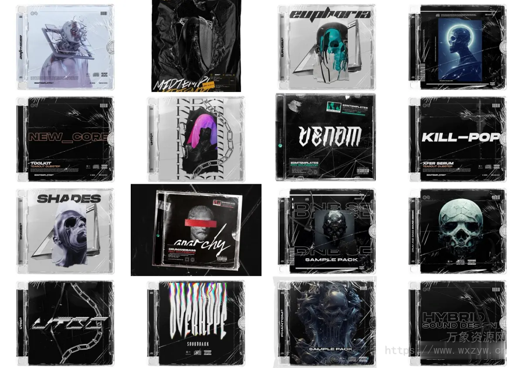 [电音嘻哈多风格采样包合集]EDM Templates Sample Mega 2024 [WAV]（14GB）