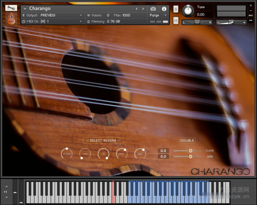 [吉他音源]Guillermo Guareschi Charango [KONTAKT]（520Mb）