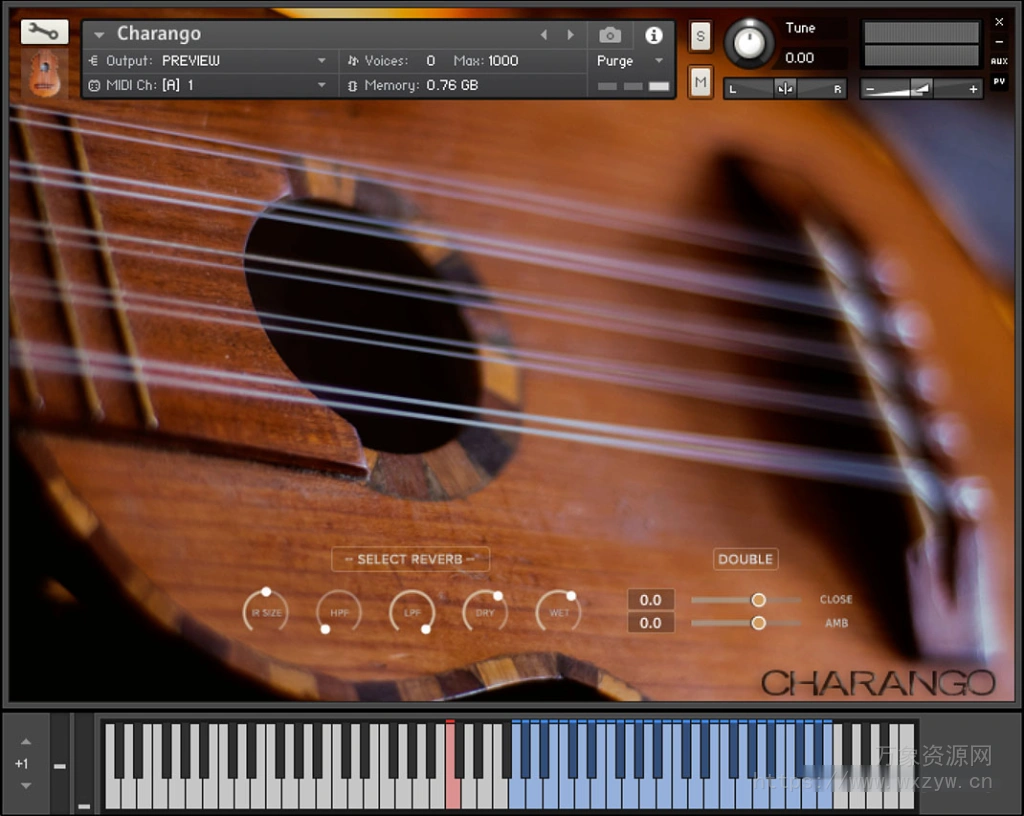[吉他音源]Guillermo Guareschi Charango [KONTAKT]（520Mb）