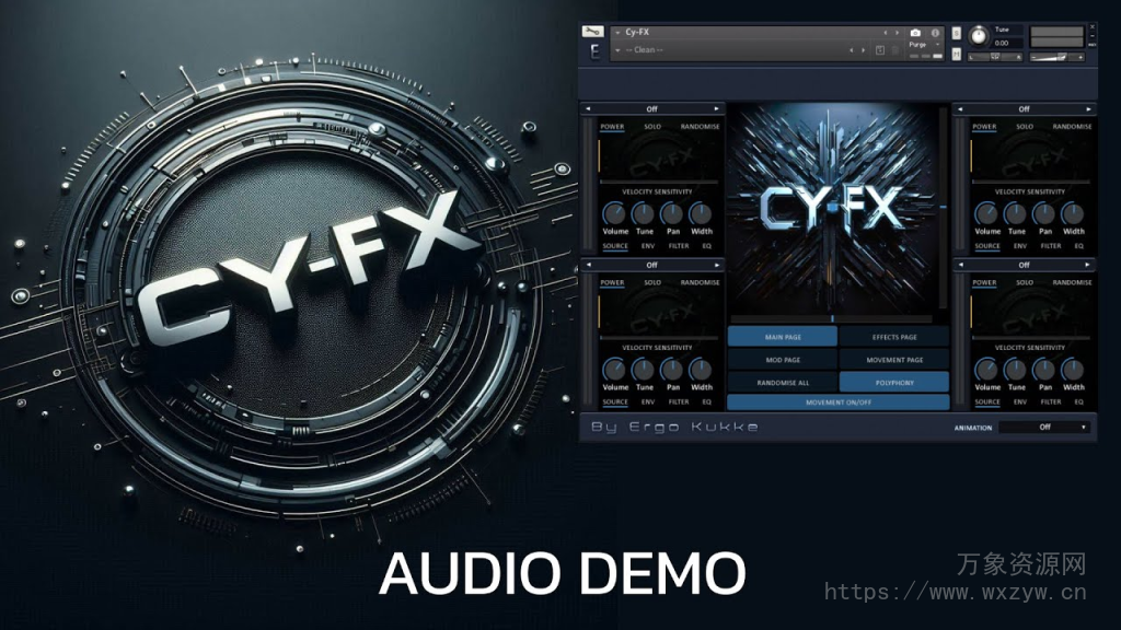 [影视配乐特效FX音源]Ergo Kukke Cy-FX [KONTAKT]（1Gb）