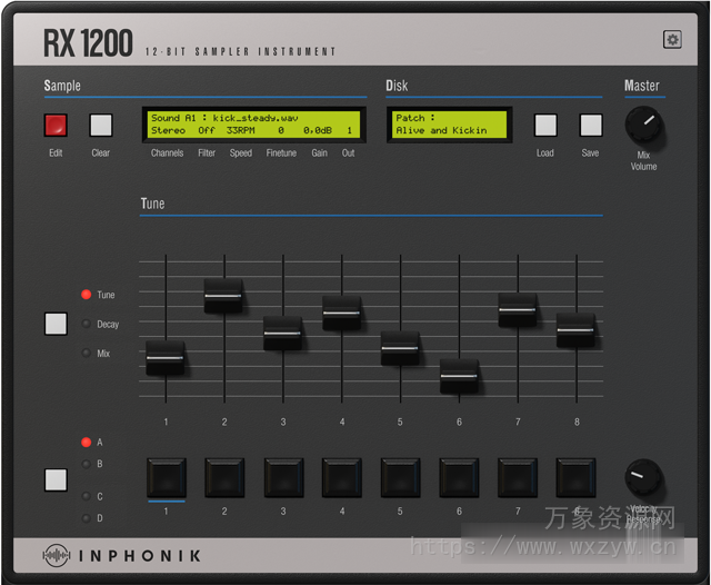 [节奏采样器]Inphonik RX1200 v1.0.1 [WiN, MacOSX, LiNUX]（569Mb）
