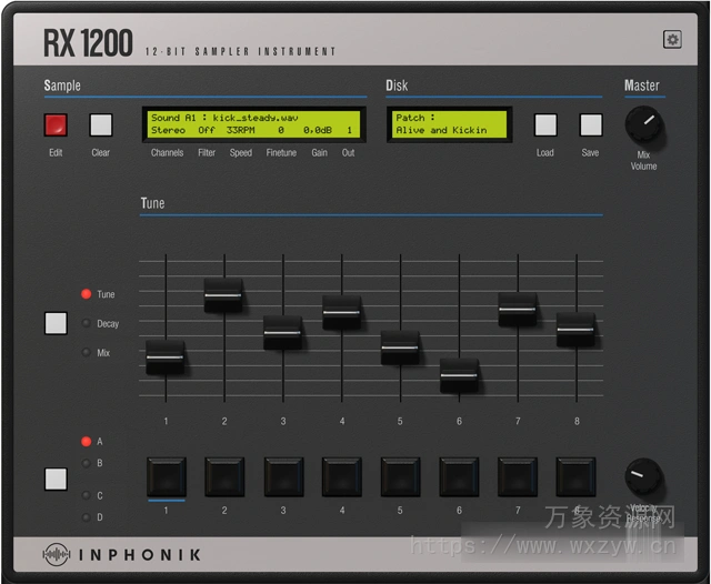 [节奏采样器]Inphonik RX1200 v1.0.1 [WiN, MacOSX, LiNUX]（569Mb）