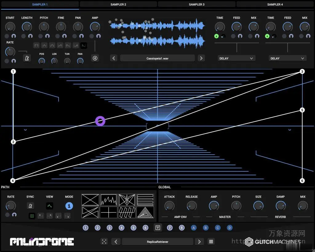 [颗粒采样器]Glitchmachines Palindrome 2 v2.0.0 [WiN, MacOSX]（1.01Gb）