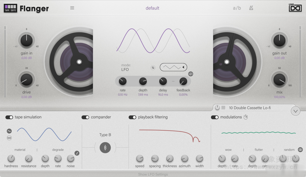 [延迟镶边合唱色彩模拟磁带声音效果器合集]UVI Tape Suite v1.0.0 [WiN]（319Mb）