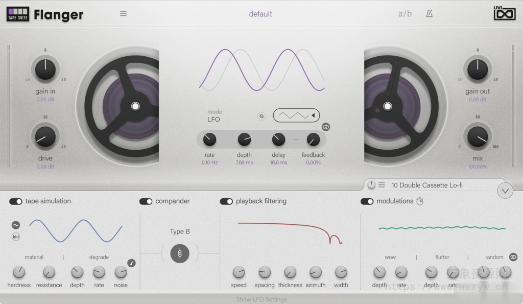 [延迟镶边合唱色彩模拟磁带声音效果器合集]UVI Tape Suite v1.0.0 [WiN]（319Mb）