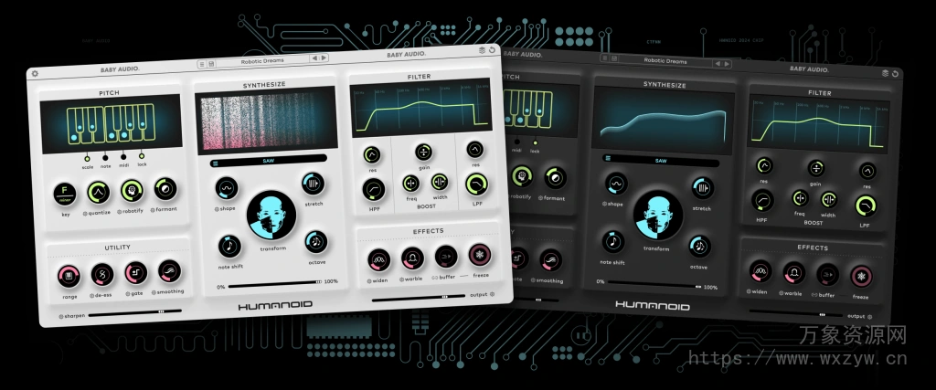 [真正的AI电音音高校正器]BABY Audio Humanoid v1.0.0 [MacOSX, WiN]（46.8Mb）