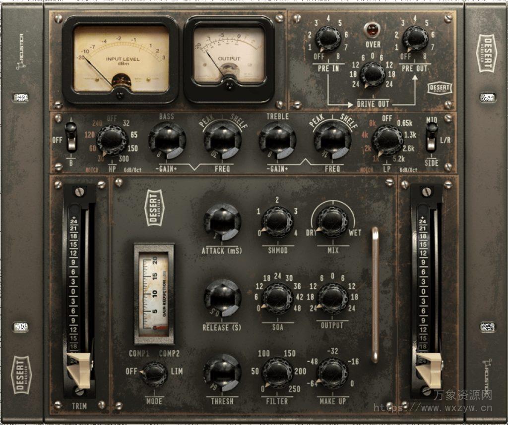 [AA插件通道条压缩器均衡器放大器混音母带控制台]Acustica Audio Desert 2023 R2R [WiN]（107.1Mb）