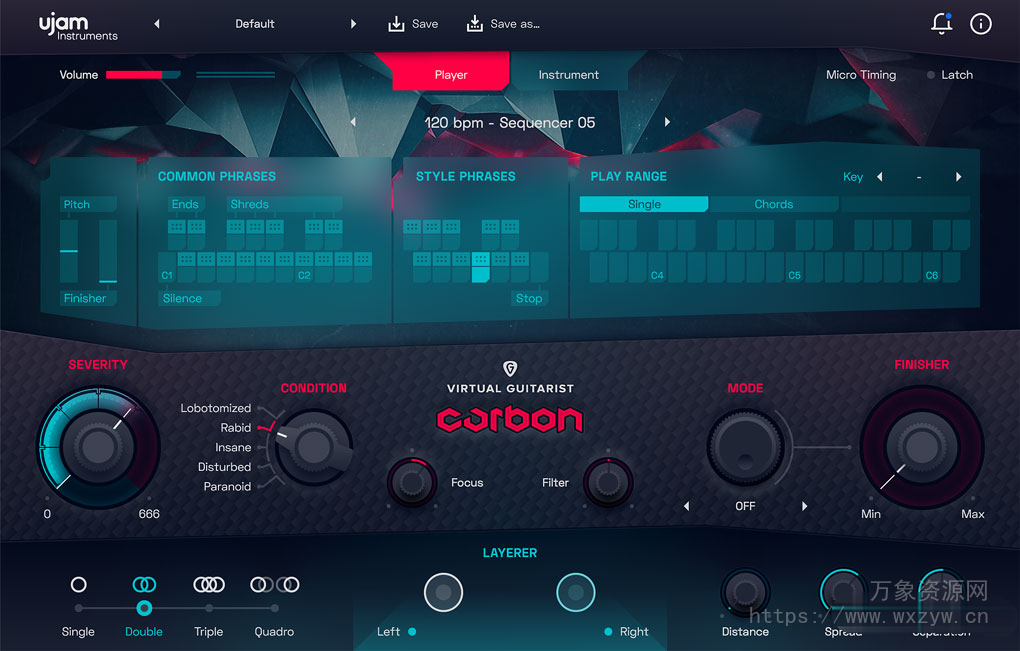 [更新：虚拟吉他手]UJAM VIrtual Guitarist CARBON v1.3.0 U2B [WiN, MacOSX]（4.47 GB+4.2 GB）