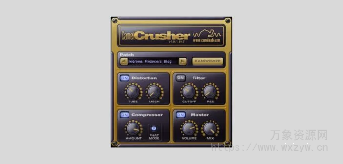 [骆驼传奇的失真效果器插件] Camel Audio CamelCrusher [WiN, MacOSX]（23.03MB）