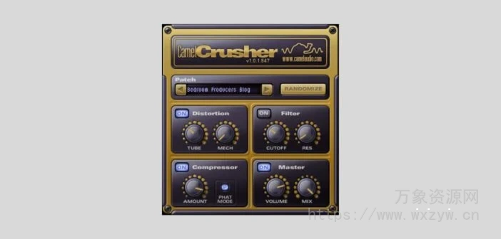 [骆驼传奇的失真效果器插件] Camel Audio CamelCrusher [WiN, MacOSX]（23.03MB）