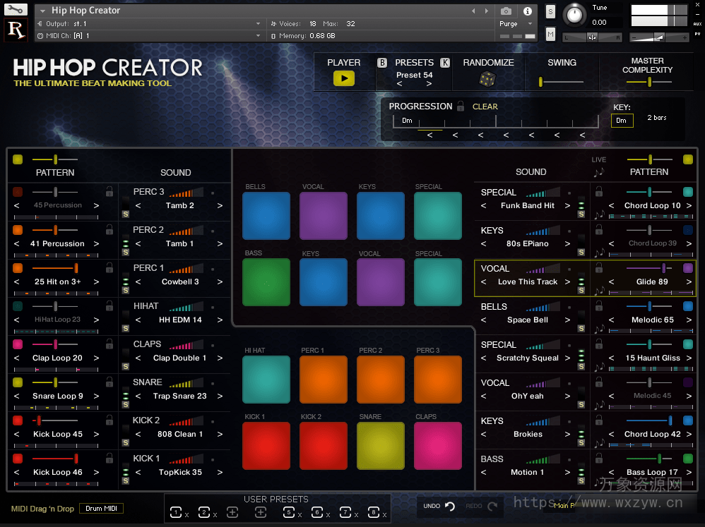 [无与伦比的鼓声采样集合音源]Realitone Hip Hop Creator v2.2 [KONTAKT]（4.34Gb）