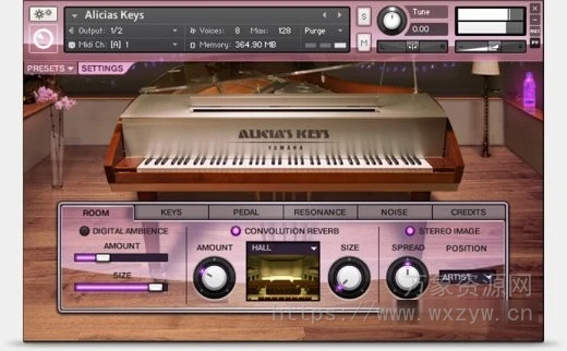 [爱丽丝钢琴音源]Native Instruments Alicias Keys v1.5.0.1 [KONTAKT]（7.04Gb）