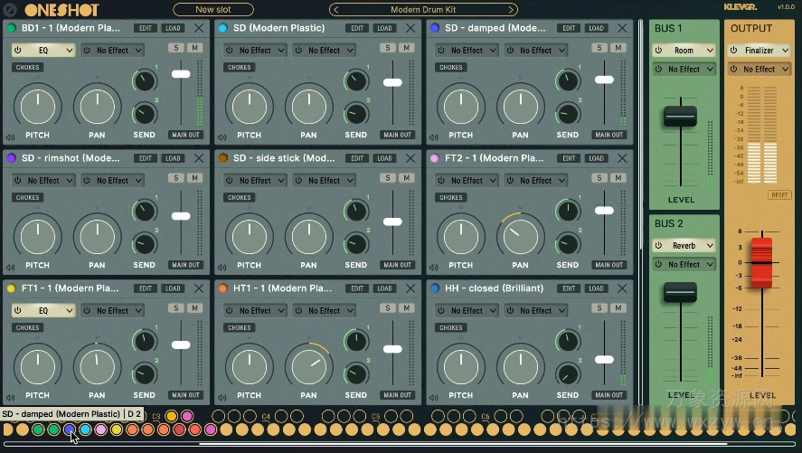 [打击乐采样器]Klevgrand OneShot v1.0.3 [WiN, MacOSX]（2.60GB+1.7.5GB+2.66GB）