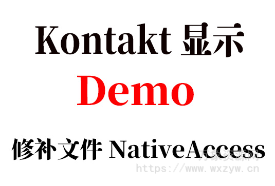 [康泰克音色显示Demo或此仪器属于当前未安装的库]NativeAccess.xml v2025-01-8（修补文件 ）[WiN, MacOSX]