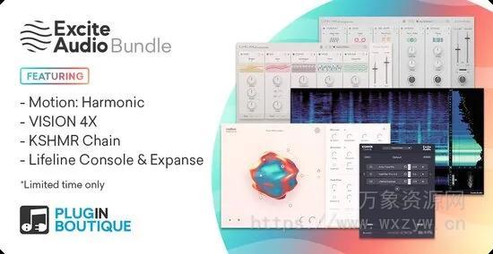 [8个特色效果插件&乐器合集]Excite Audio Plugins Bundle 2024.4 R2R  [WiN, MacOSX]（3Gb）