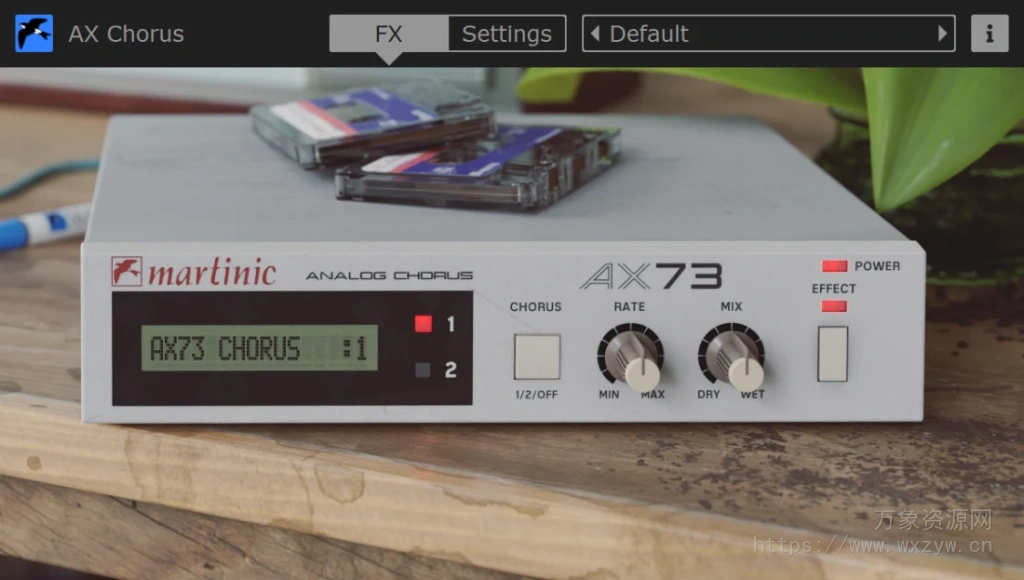 [合唱效果插件]Martinic AX Chorus v1.0.0 [MacOSX]（30Mb）