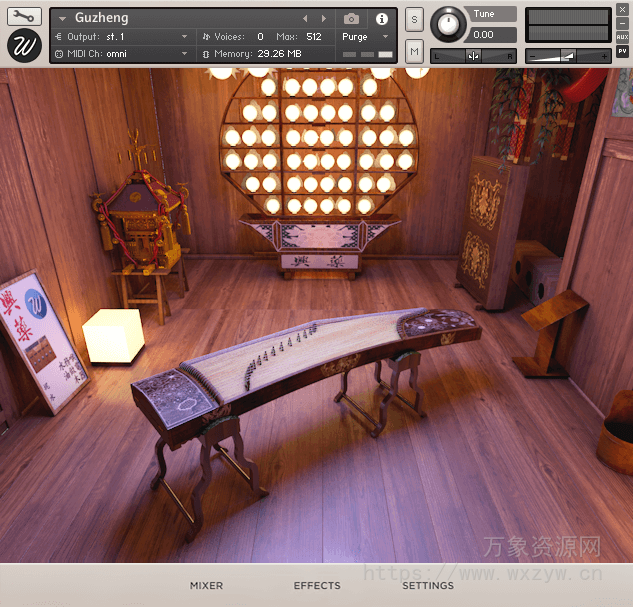 [古筝音源]Wavesfactory Guzheng [KONTAKT]（1.06Gb）