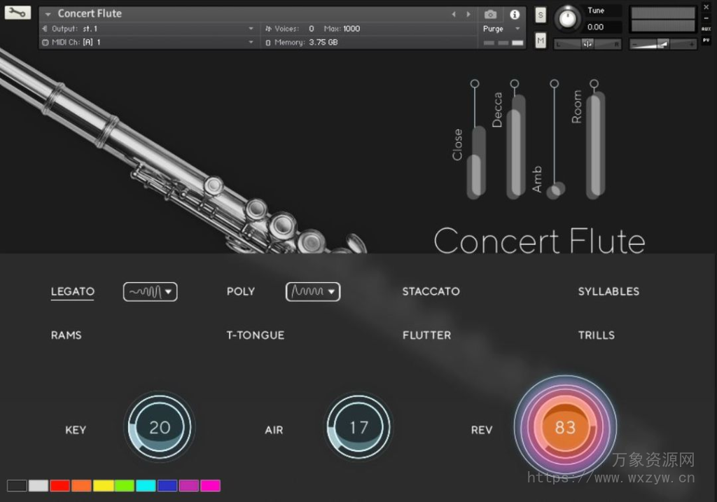 [迷人长笛音源]Auddict Daniela Mars Concert Flute [KONTAKT]（19.57Gb）