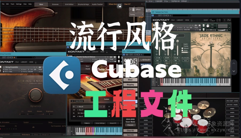 [Cubase工程文件]西藏流行风格曲子（17Mb）