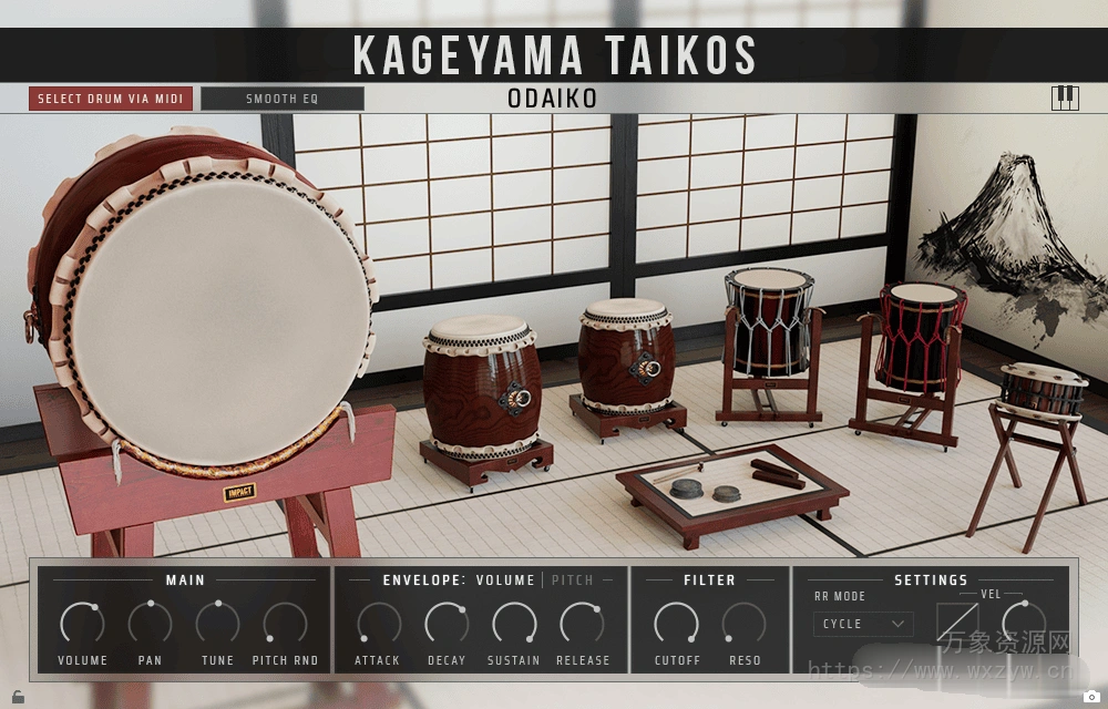 [景山太古日本鼓音源]Impact Soundworks Kageyama Taikos v1.6 [KONTAKT]（9.75Gb）
