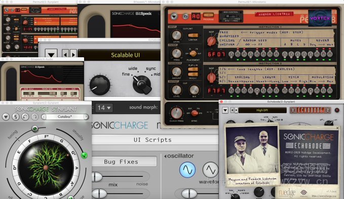 [人工智能合成器插件合集]Sonic Charge Plugins 2023.12 R2R [WiN]（150Mb）