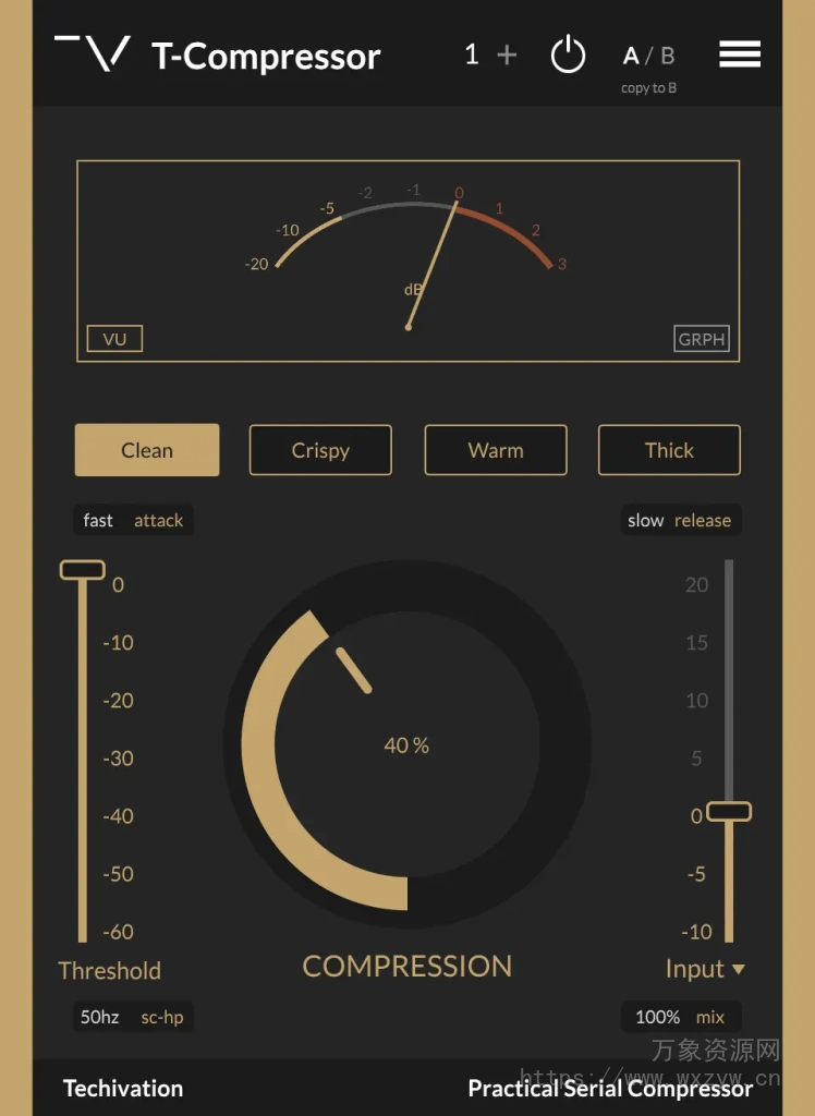[AI压缩器插件]Techivation T-Compressor v1.1.0 [WiN]（20.6Mb）