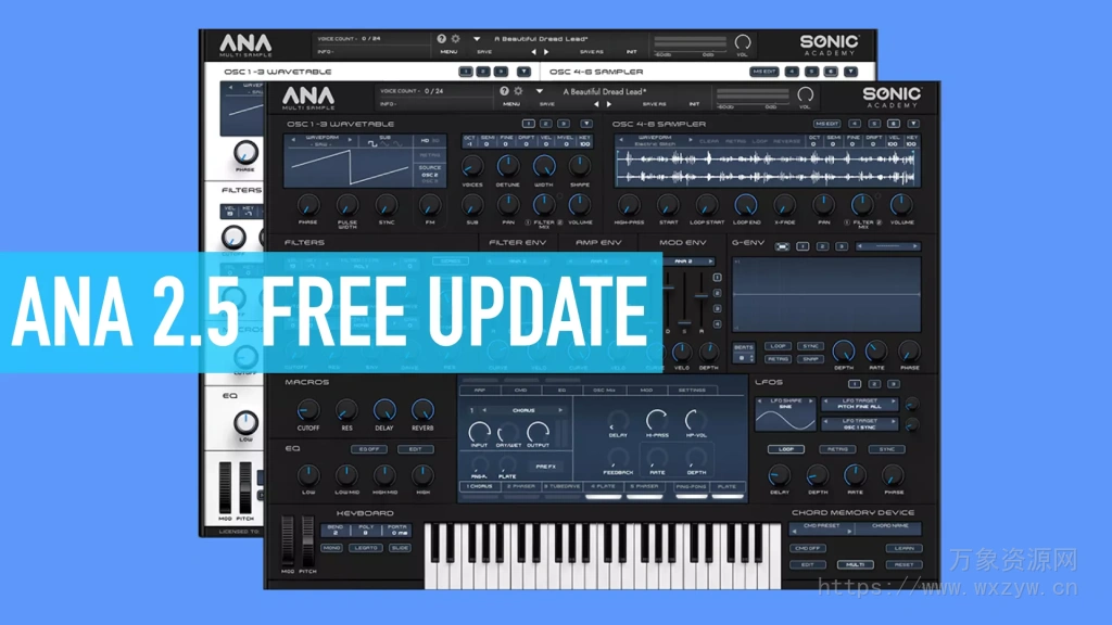 [ANA 2合成器]Sonic Academy ANA 2 v2.5.4 Regged REPACK [WiN, MacOSX]（685Mb）