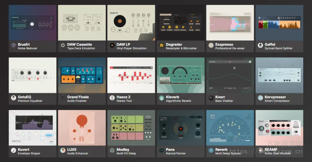 [音频降噪&复古效果多功能插件捆绑包]Klevgrand Effect Bundle 2023 [WiN]（238Mb）