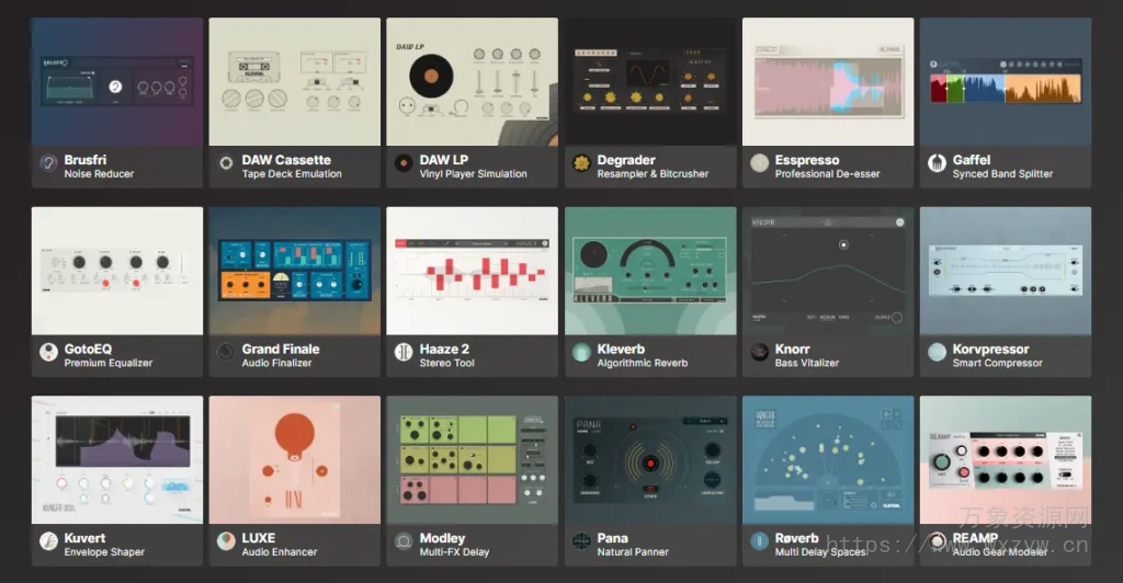 [音频降噪&复古效果多功能插件捆绑包]Klevgrand Effect Bundle 2023 [WiN]（238Mb）